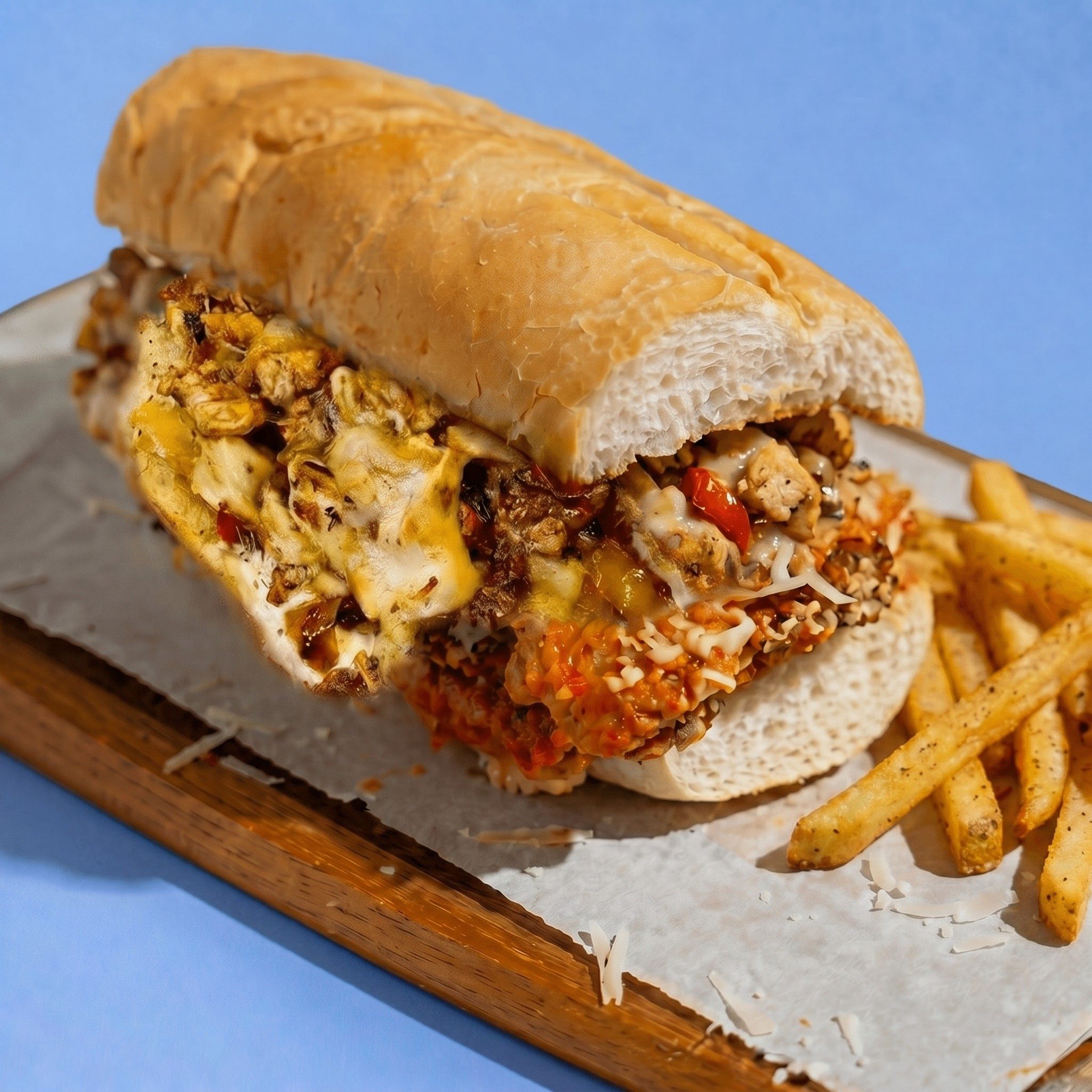 Chicken Philly Combo.